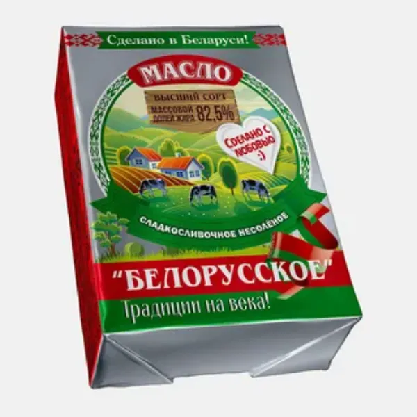 картинка Белорусское масло 82,5% 180гр от нашего магазина