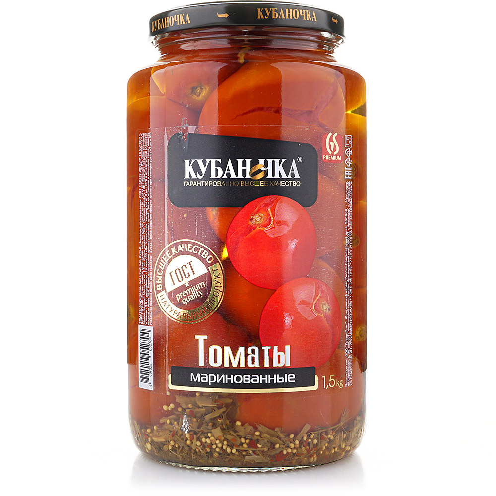 картинка Кубан Томаты МАЛЕНЬКИЕ Маринованные 720гр от нашего магазина