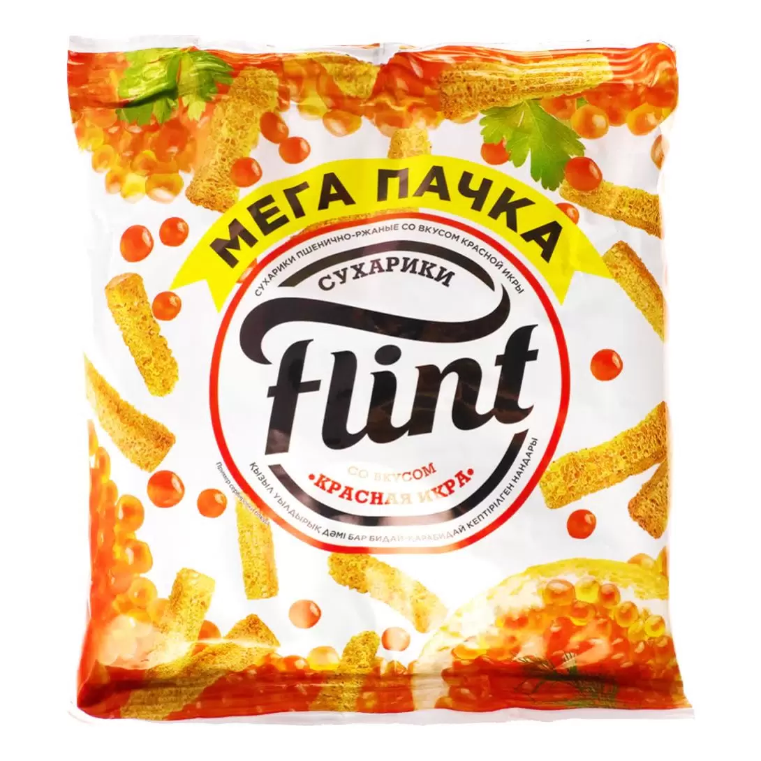 картинка Флинт КРАСНАЯ ИКРА 100гр сухарики от нашего магазина