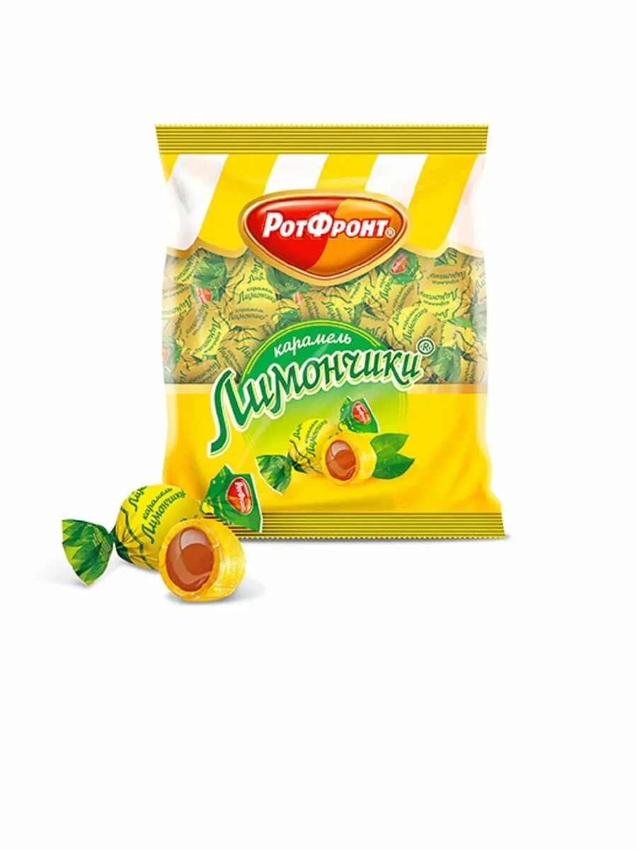 картинка Рот Лимончики фрукт начин карамель 250гр ШТУЧНЫЙ от нашего магазина