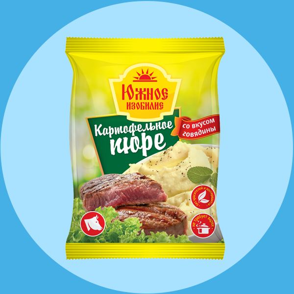 картинка  Южн изоб Пюре ГОВЯДИНА пакет 37гр от нашего магазина