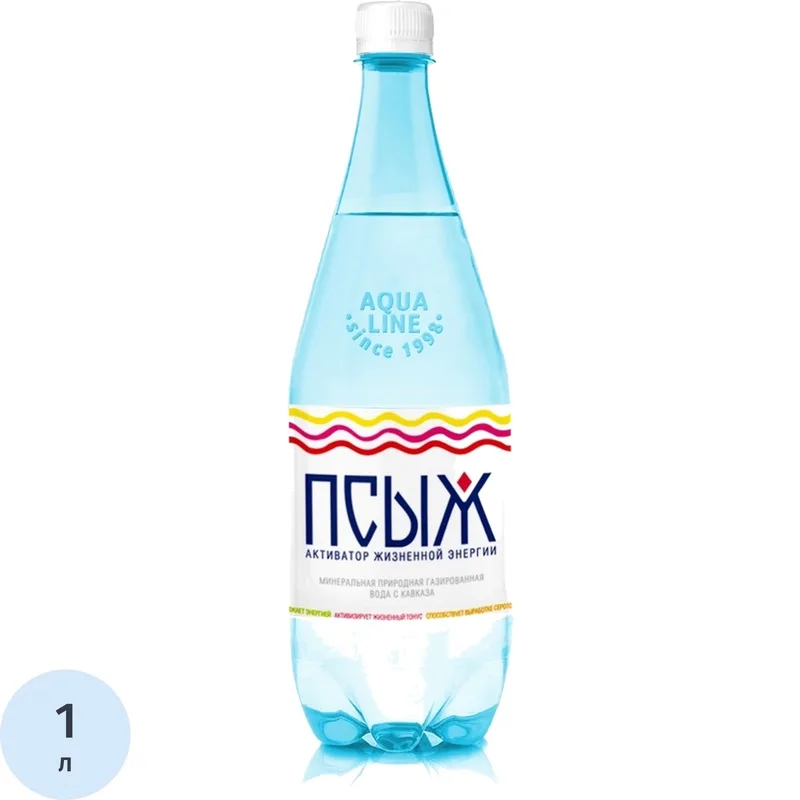 картинка ПСЫЖ Вода Минеральная газ 1л от нашего магазина