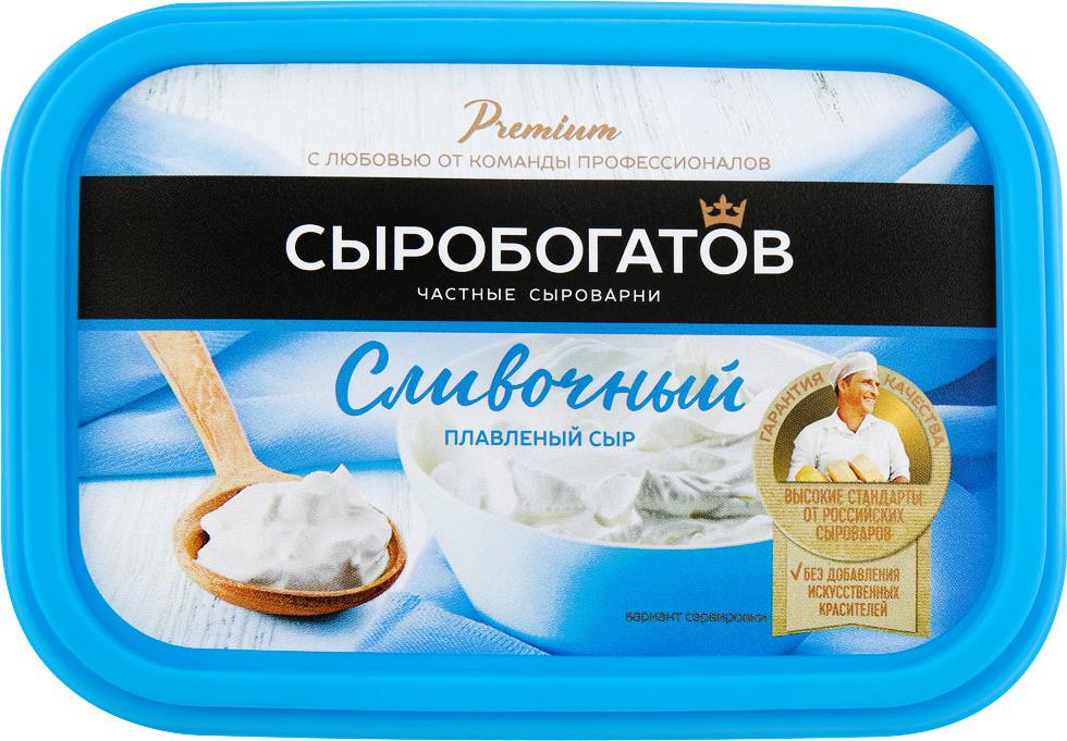 картинка СЫРОБОГАТ ВАННОЧКА СЛИВОЧНЫЙ 200г сыр плавлен 50% от нашего магазина