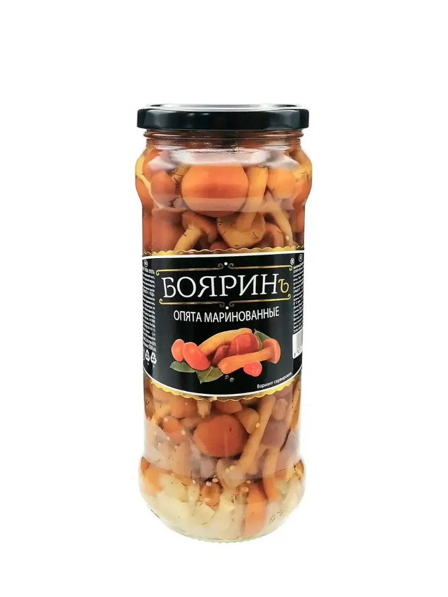 картинка Боярин Грибы ОПЯТА 580мл Стекло Большая от нашего магазина