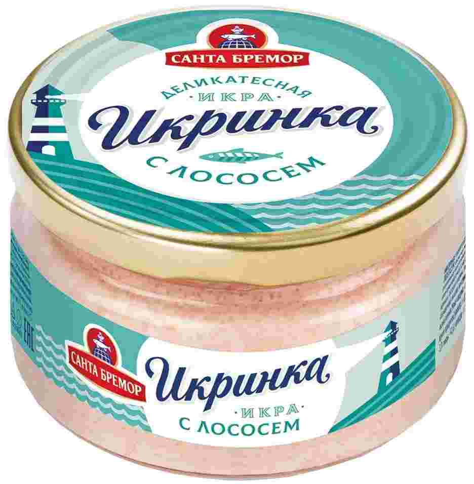 картинка Санта Бремор ИКРИНКА ЛОСОСЬ 160г от нашего магазина