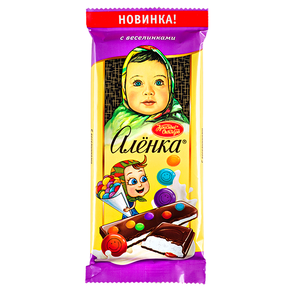 картинка АЛЕНКА с ВЕСЕЛИНКАМИ шоколад 87г от нашего магазина