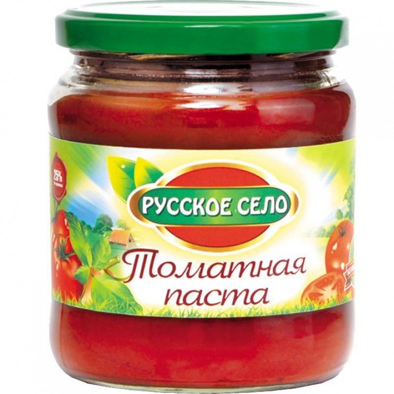 картинка Рус Село Томатная Паста 25% 450гр Стекло от нашего магазина