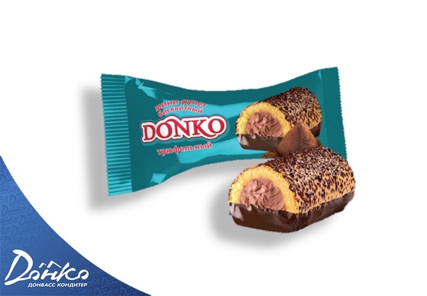 картинка Дон Мини ТРЮФЕЛЬНЫЙ рулет бисквитный (вес от 250 гр) от нашего магазина