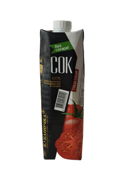 картинка Кубаночка ТОМАТНЫЙ сок 1 л ТЕТРА от нашего магазина