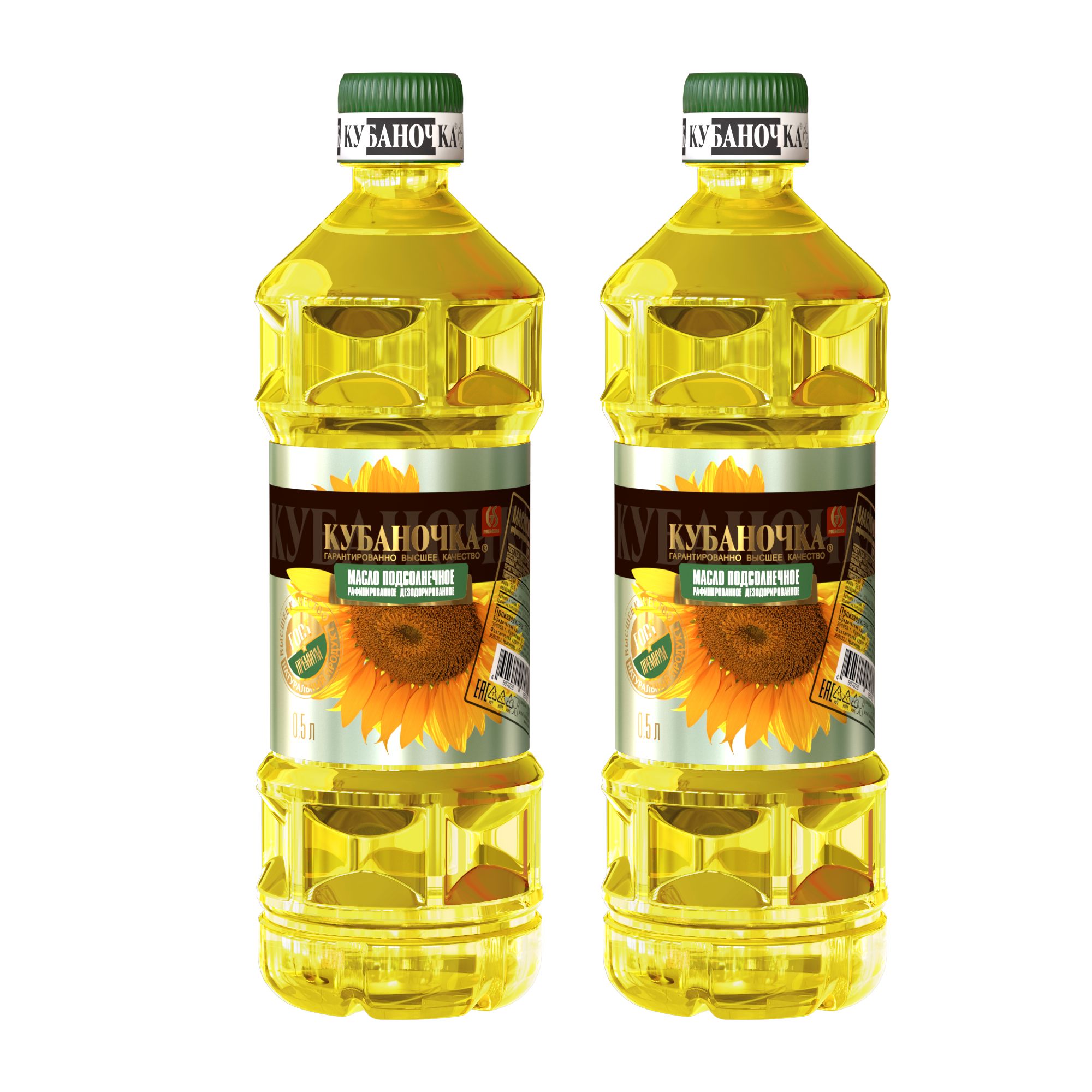 картинка Кубан Масло 500мл МАЛЕНЬКОЕ Подсолнечное от нашего магазина