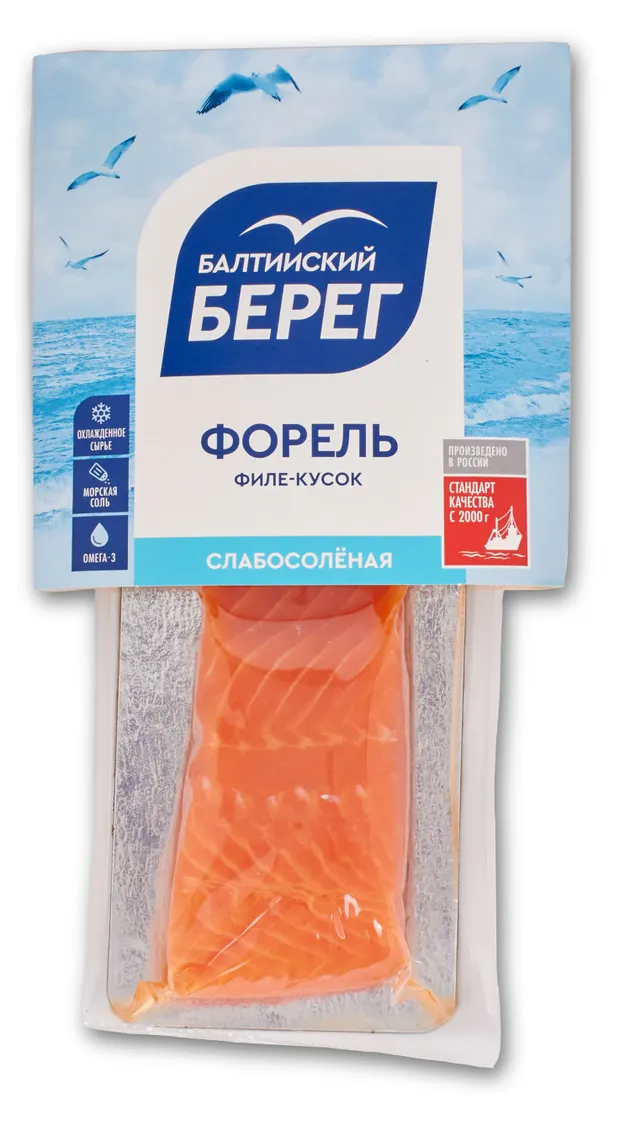 картинка Бал берег ФОРЕЛЬ слабосоленая штучная 150гр от нашего магазина