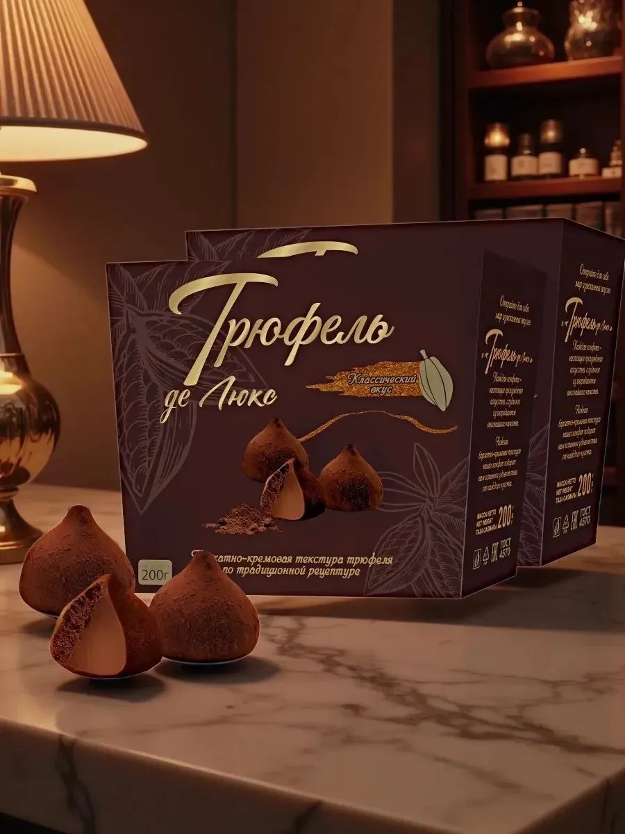 картинка Лак Коробка ТРЮФЕЛЬ дел люкс 200г. от нашего магазина
