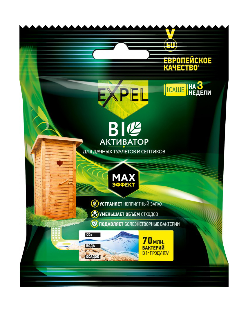 картинка Экспель Биоактиватор для дачного туалета саше 40гр от нашего магазина