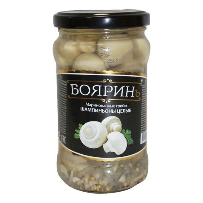 картинка Боярин Грибы ШАМПИНЬОНЫ 314мл Стекло от нашего магазина