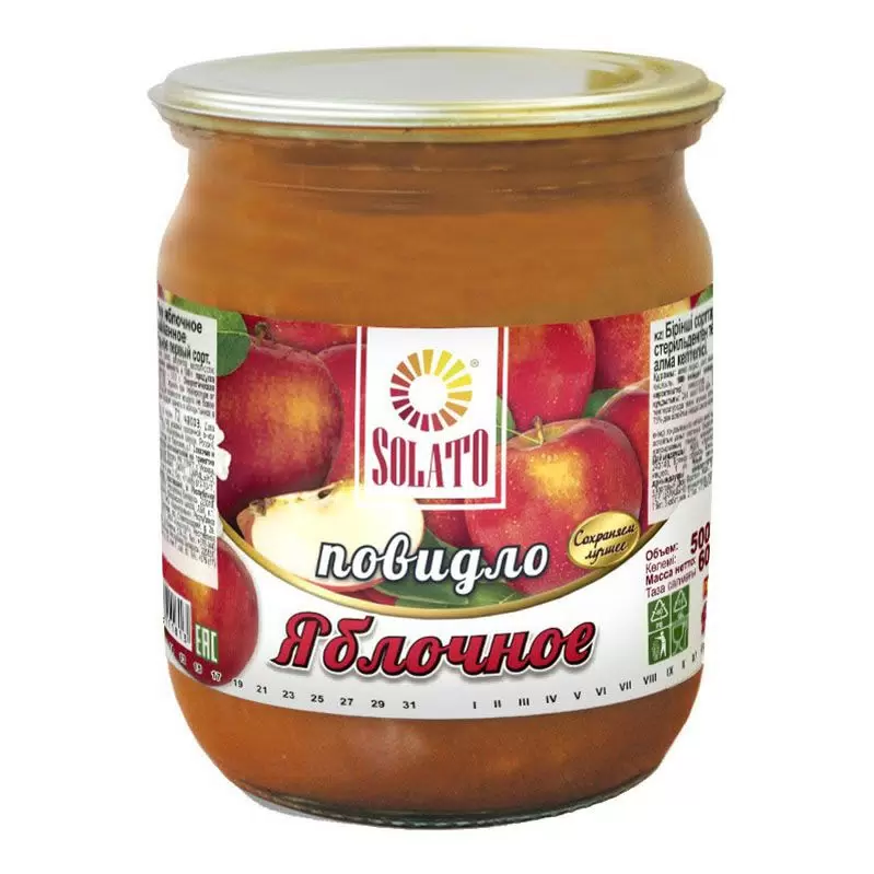 картинка Солато Повидло ЯБЛОКО 600гр Стекло от нашего магазина