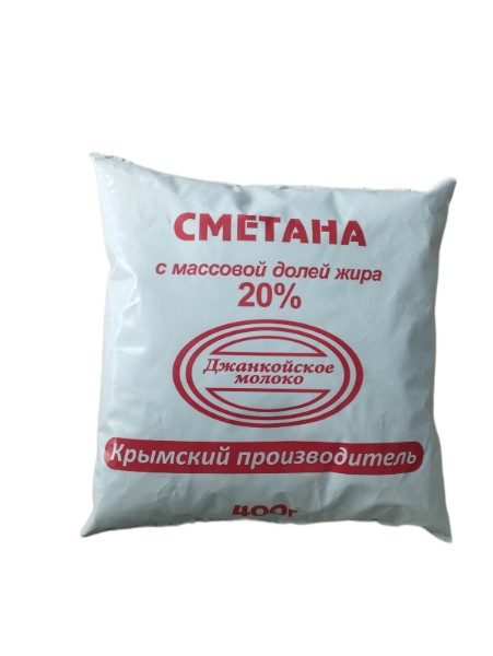 картинка Дж Сметана 20% 400гр пленка от нашего магазина