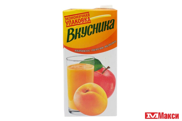 картинка Вкусника АБРИКОС ПЕРСИК ЯБЛОКО  0,95л напиток сокосодержащий от нашего магазина