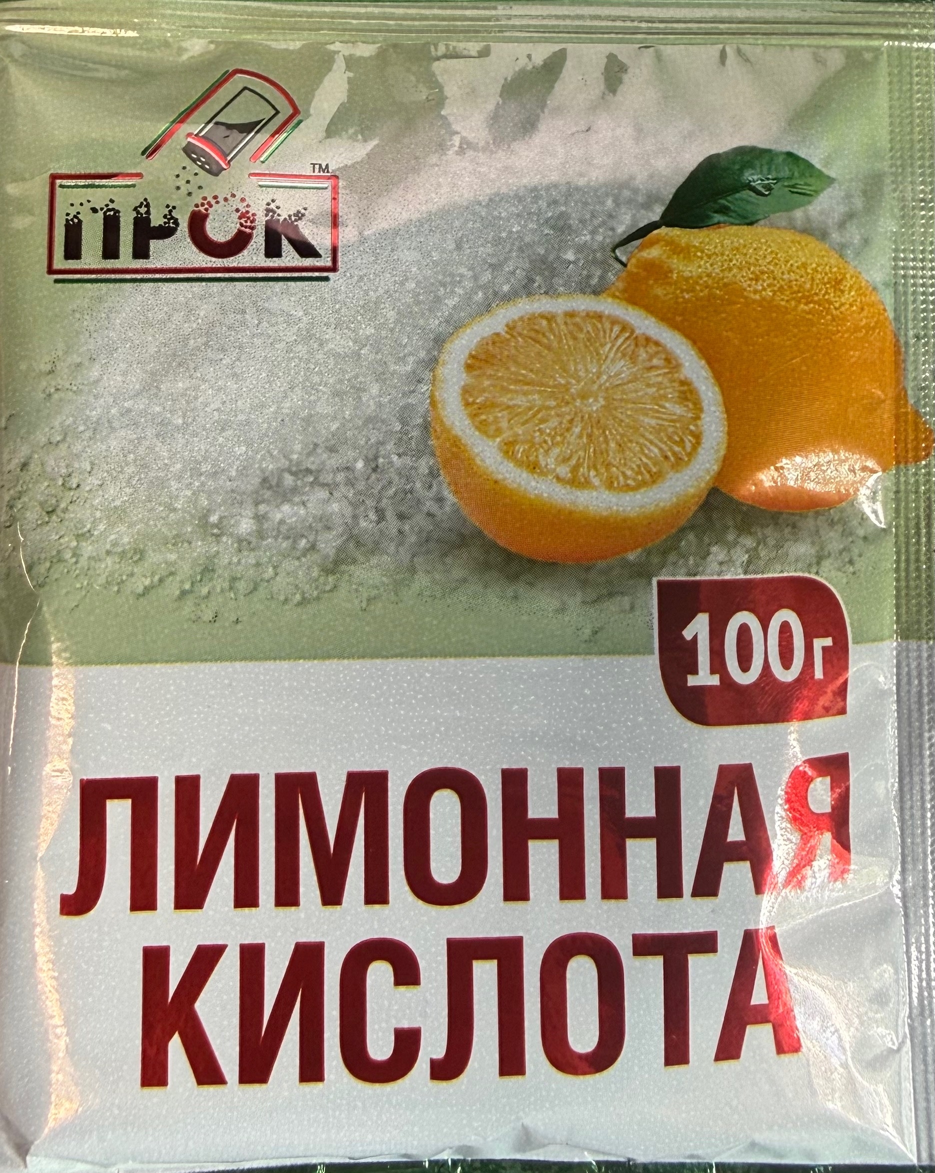 картинка Прок Лимонная кислота 100гр от нашего магазина