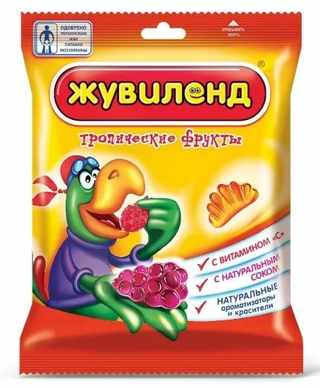 картинка Жувиленд Тропические фрукты 85 г. от нашего магазина