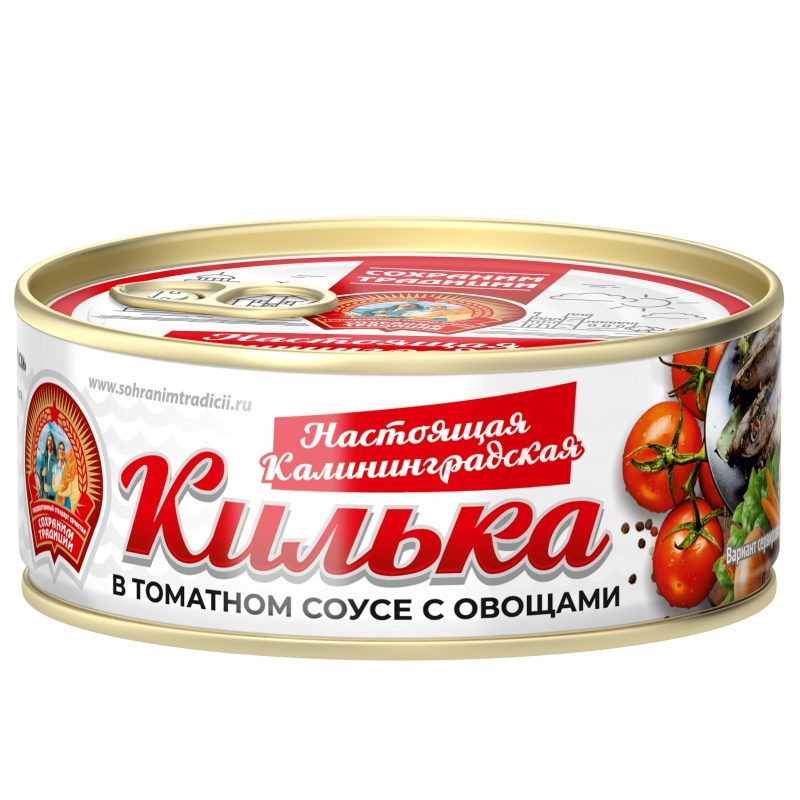 картинка Сохр Трад Килька С ОВОЩАМИ В Томат 240г. от нашего магазина