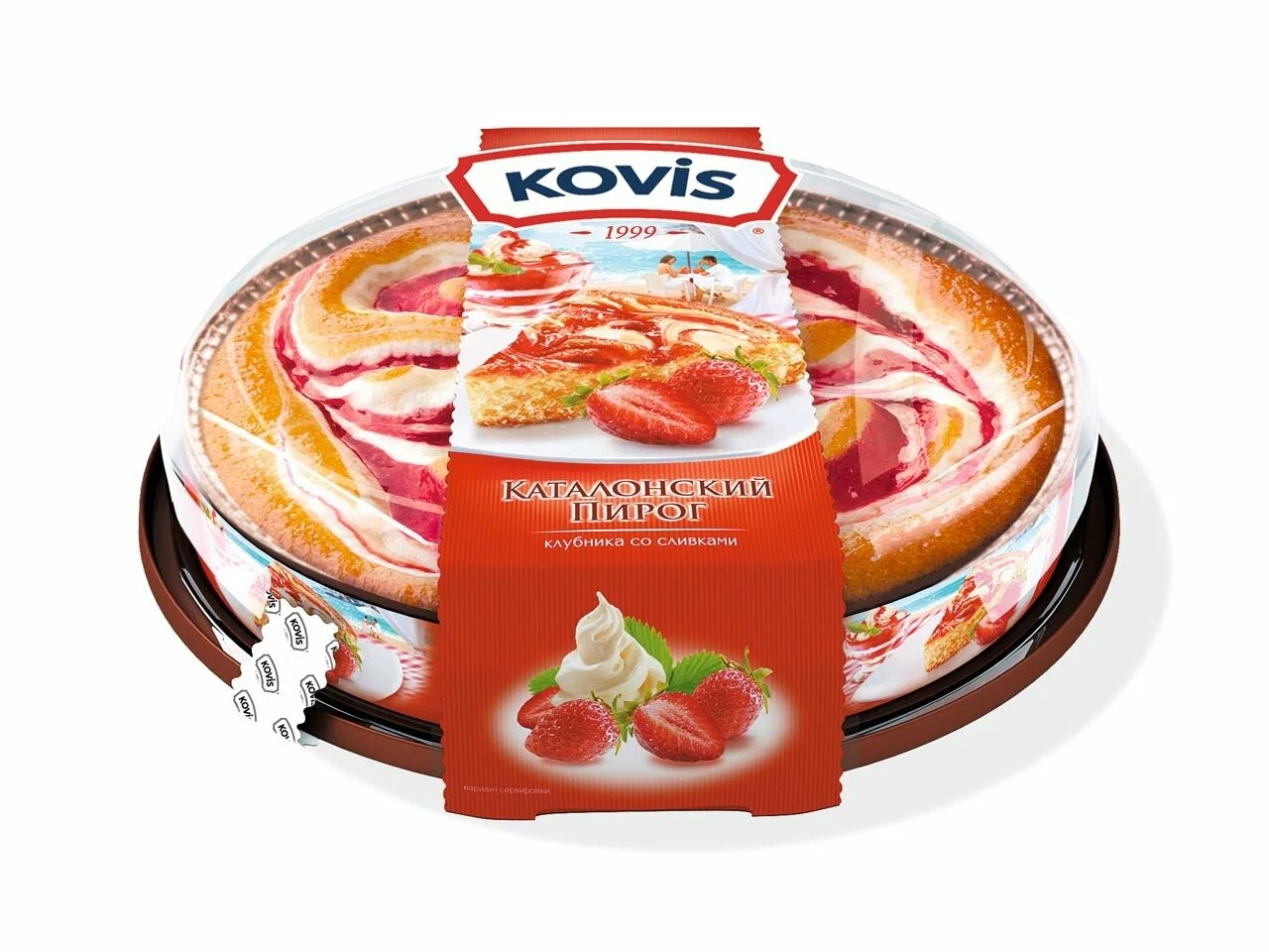 картинка  Ковис Пирог КЛУБНИКА 400гр от нашего магазина