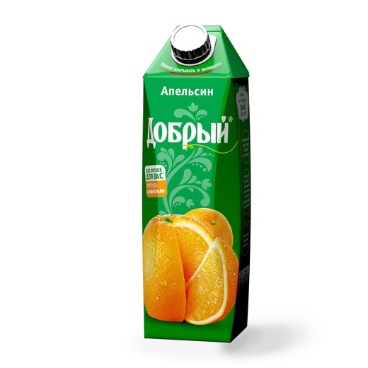 картинка Добрый  Апельсин 1л ТЕТРАПАК КАРТОН Нектар от нашего магазина