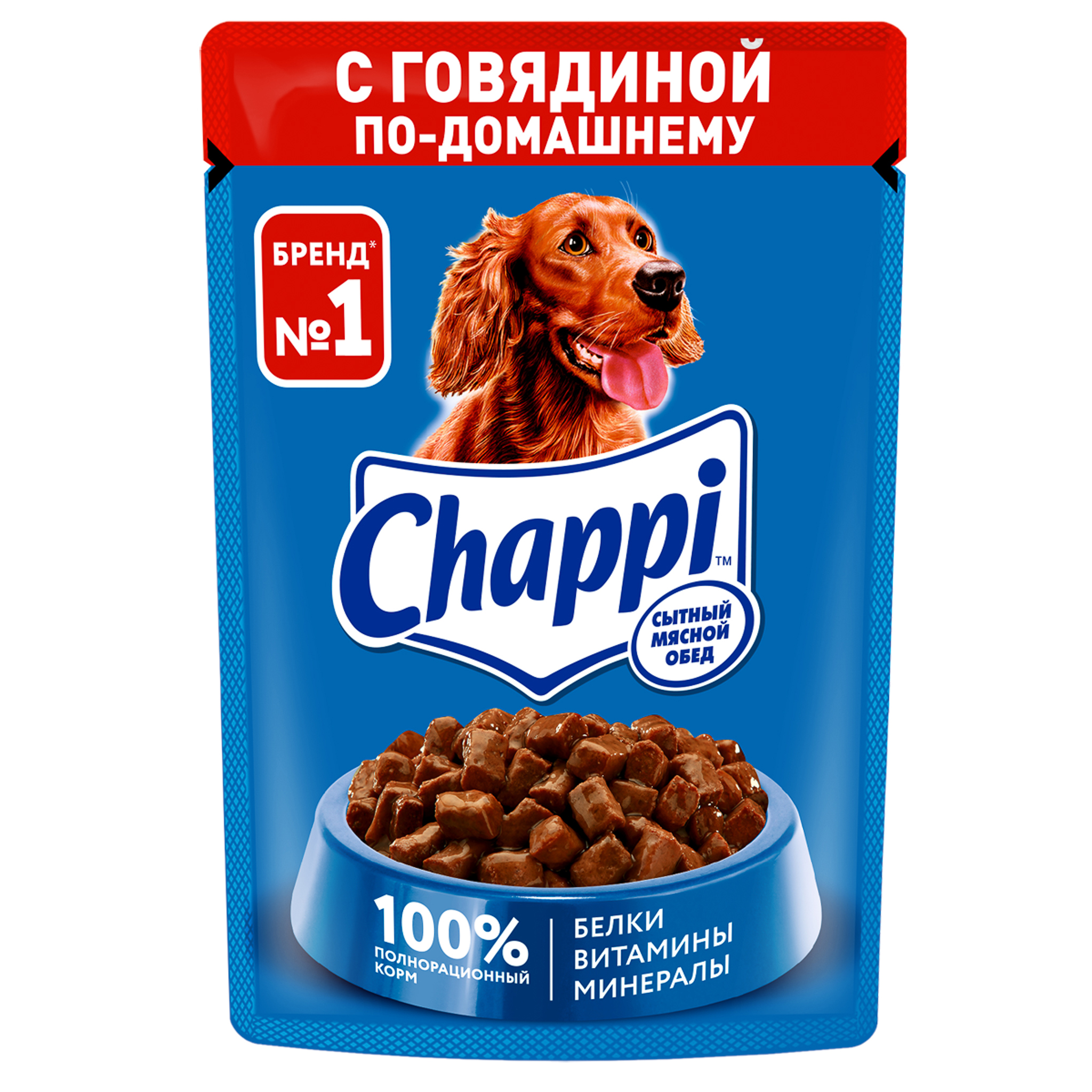 картинка Чаппи для собак в ассорт. 85гр от нашего магазина