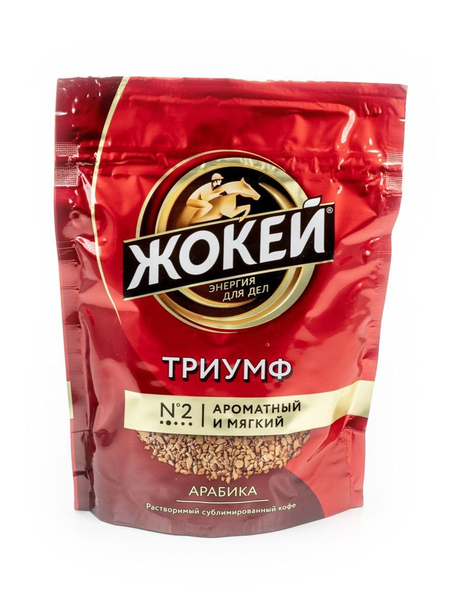 картинка Жокей ТРИУМФ растворим 75гр кофе красный от нашего магазина