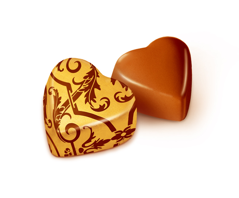 картинка Поб Сердечки с орех крем конфет(вес от 250гр) Победа от нашего магазина