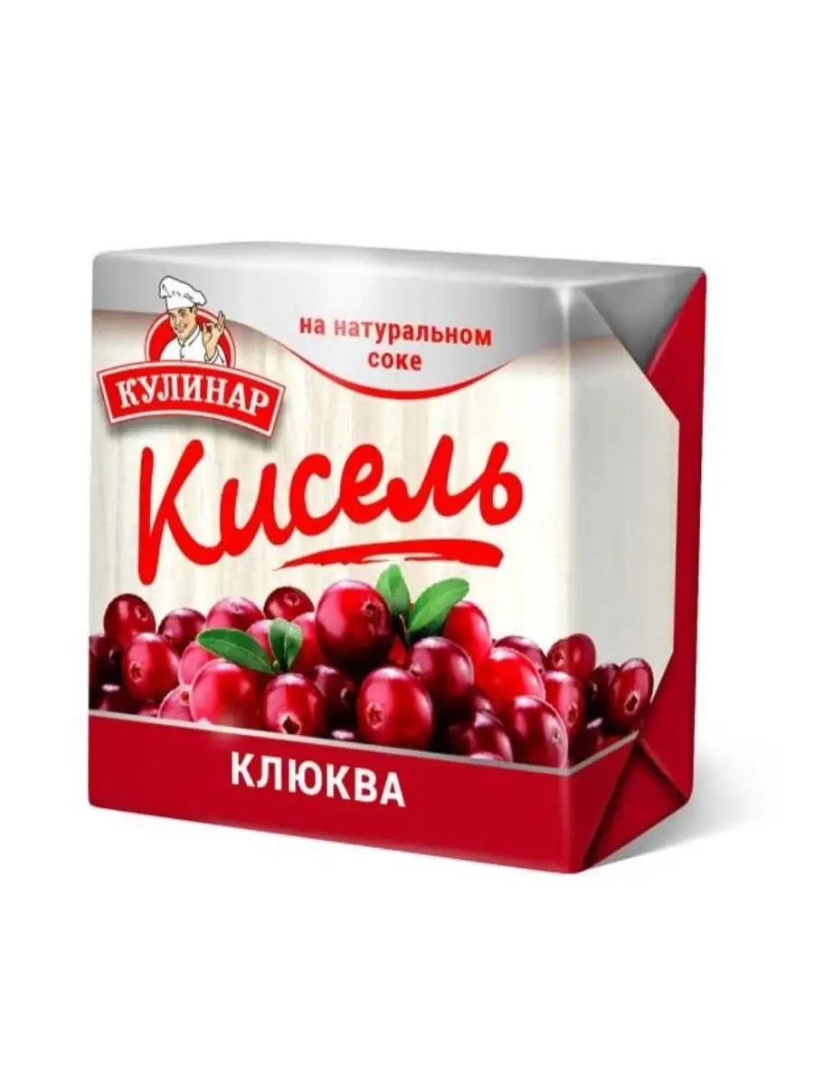 картинка Кулинар Кисель КЛЮКВА Брикет 220гр. от нашего магазина