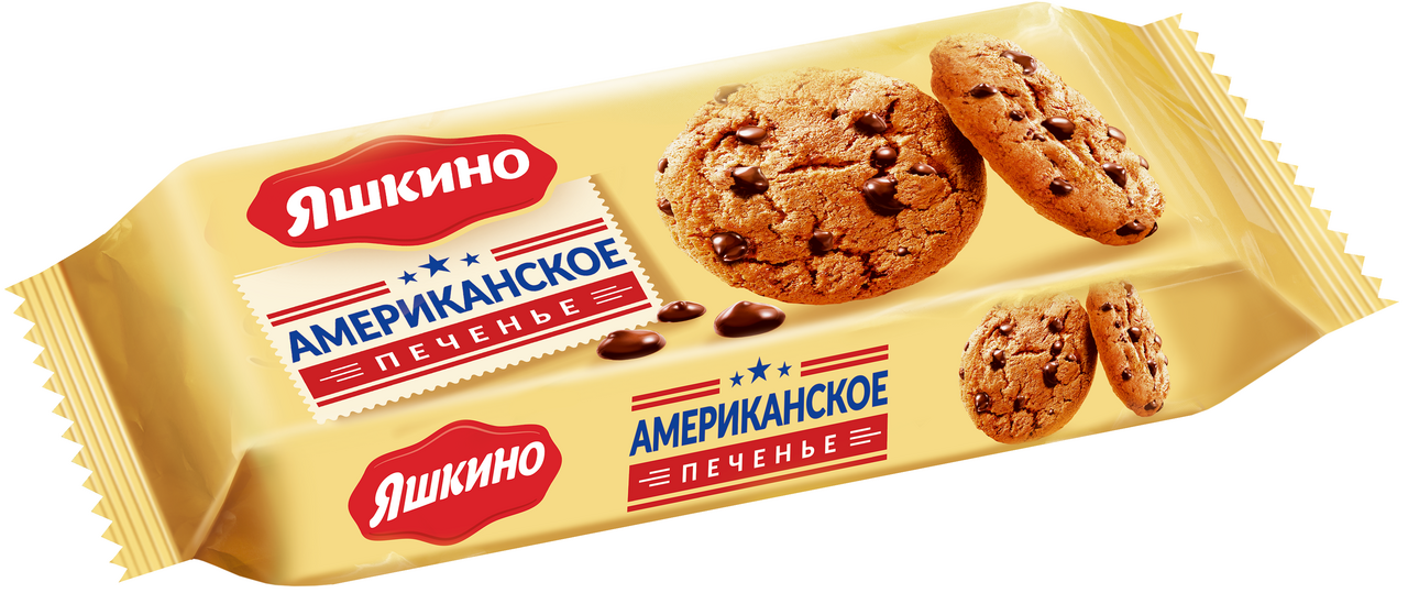 картинка Яшкино Сдобное АМЕРИКАНСКОЕ печенье 200гр от нашего магазина