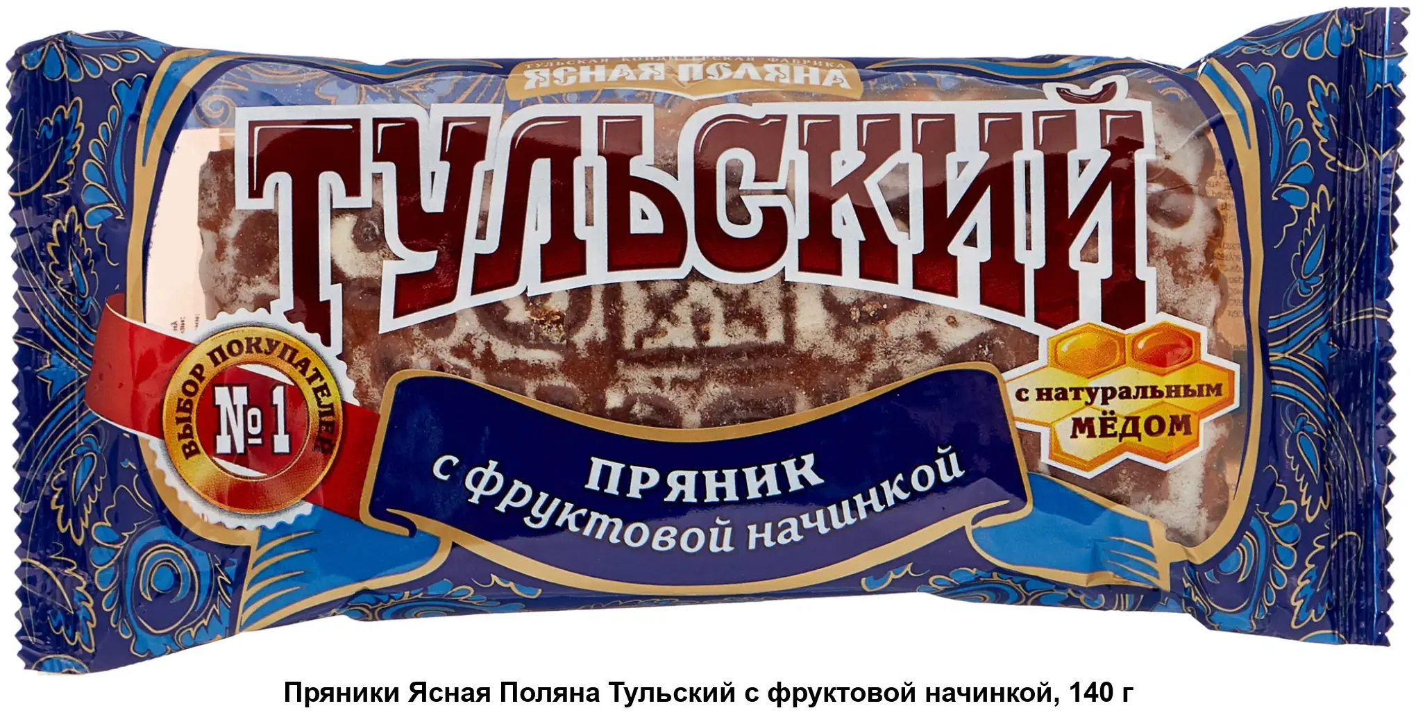 картинка Тульский пряник ФРУКТОВАЯ НАЧИНКА 130гр ШТУЧНЫЙ от нашего магазина