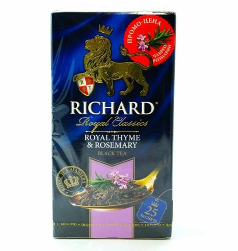 картинка Ричард ПАКЕТ Thyme Rosemary Чабрец Розмарин Черный 25шт от нашего магазина