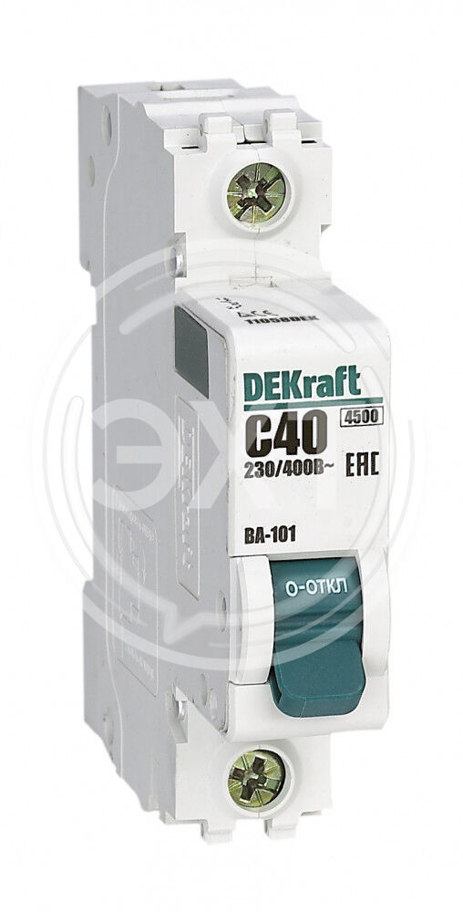 картинка DEKraft Выключатель автомат однополюсный 40А C BA-101 4.5кА от нашего магазина