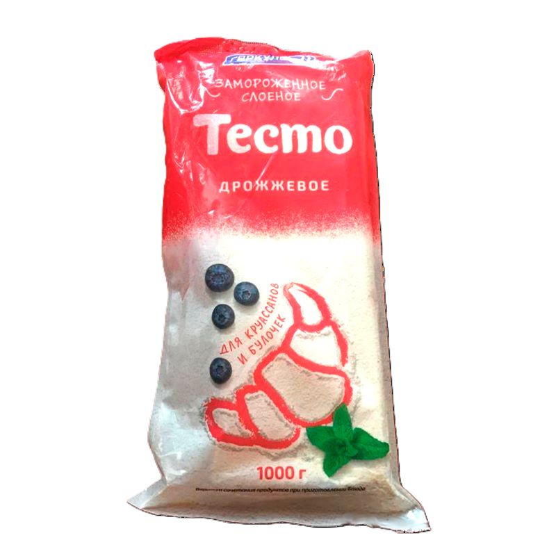 картинка Тесто слоеное дрожжевое 1 кг Большое ГЕРКУЛЕС от нашего магазина