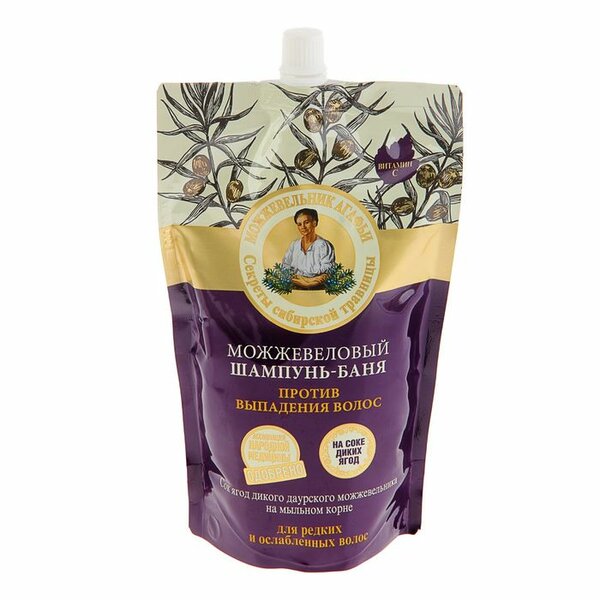 картинка "РБА" можжевеловый шампунь-баня Против выпадения волос 500мл от нашего магазина