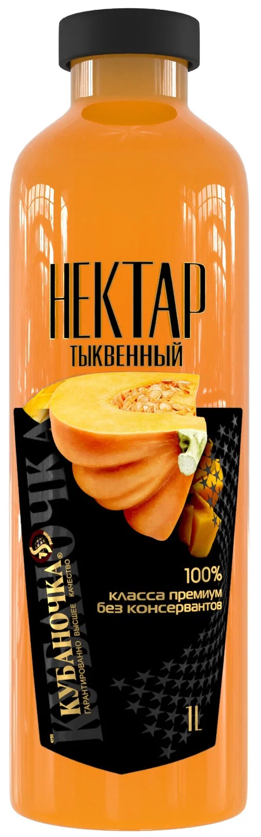 картинка Кубаночка ТЫКВЕННЫЙ нектар 1л СТЕКЛО от нашего магазина