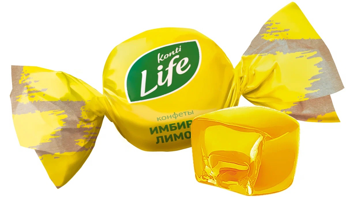 картинка Дон Конти лайф имбирь лимон конфеты желейные вес от 150гр от нашего магазина