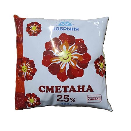 картинка Добрыня СМЕТАНА 25% 400г от нашего магазина