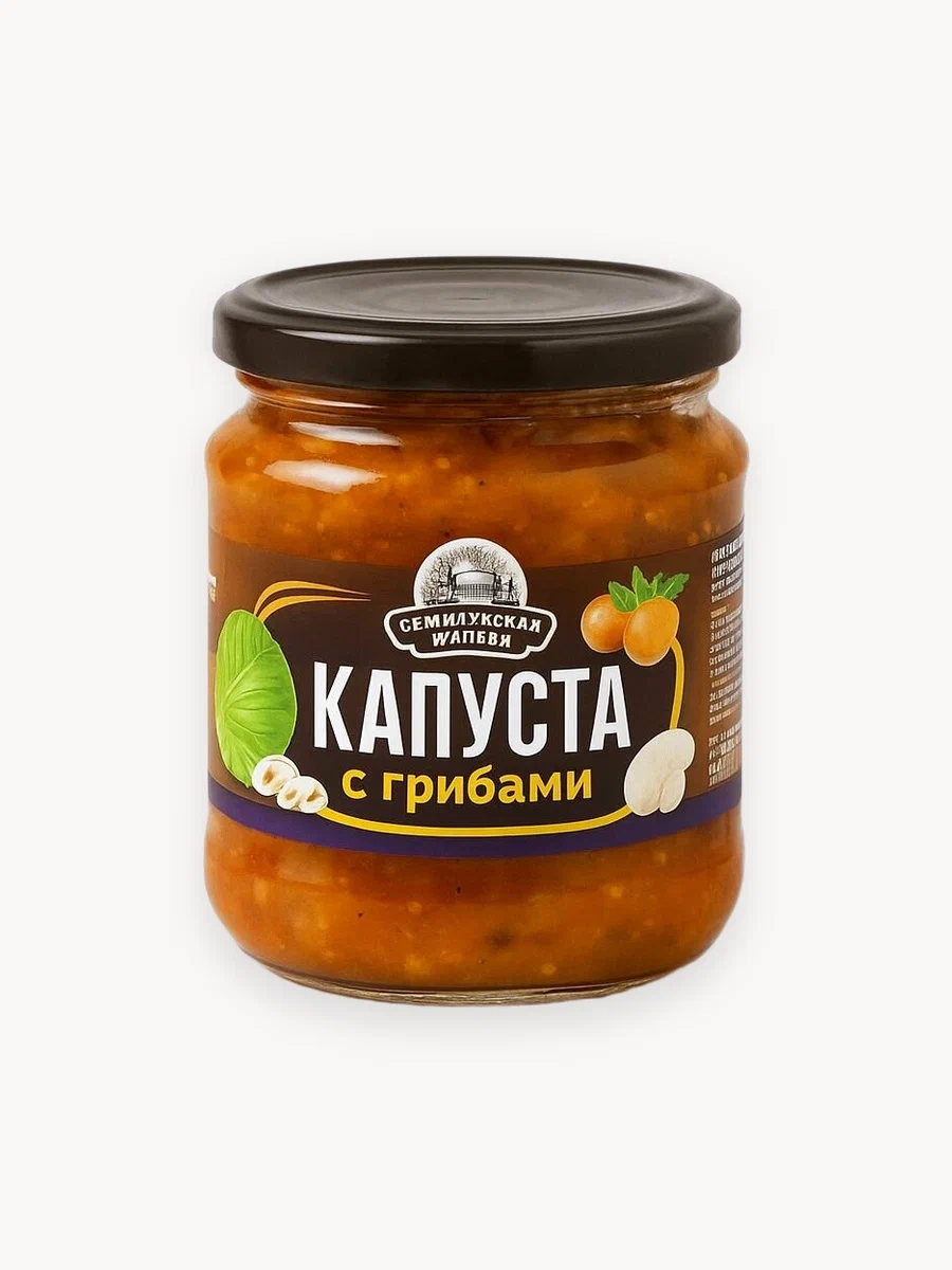 картинка Семилук. трапеза Капуста с грибами 460гр от нашего магазина