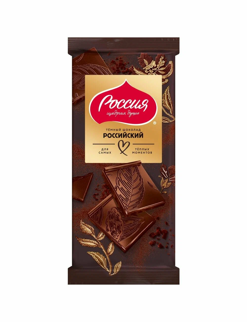 картинка Россия Российский ТЕМНЫЙ шоколад 75гр от нашего магазина