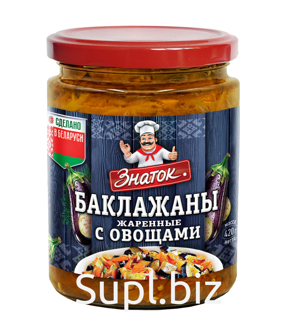 картинка Знаток Баклажаны с овощами жареные 420гр Стекло от нашего магазина