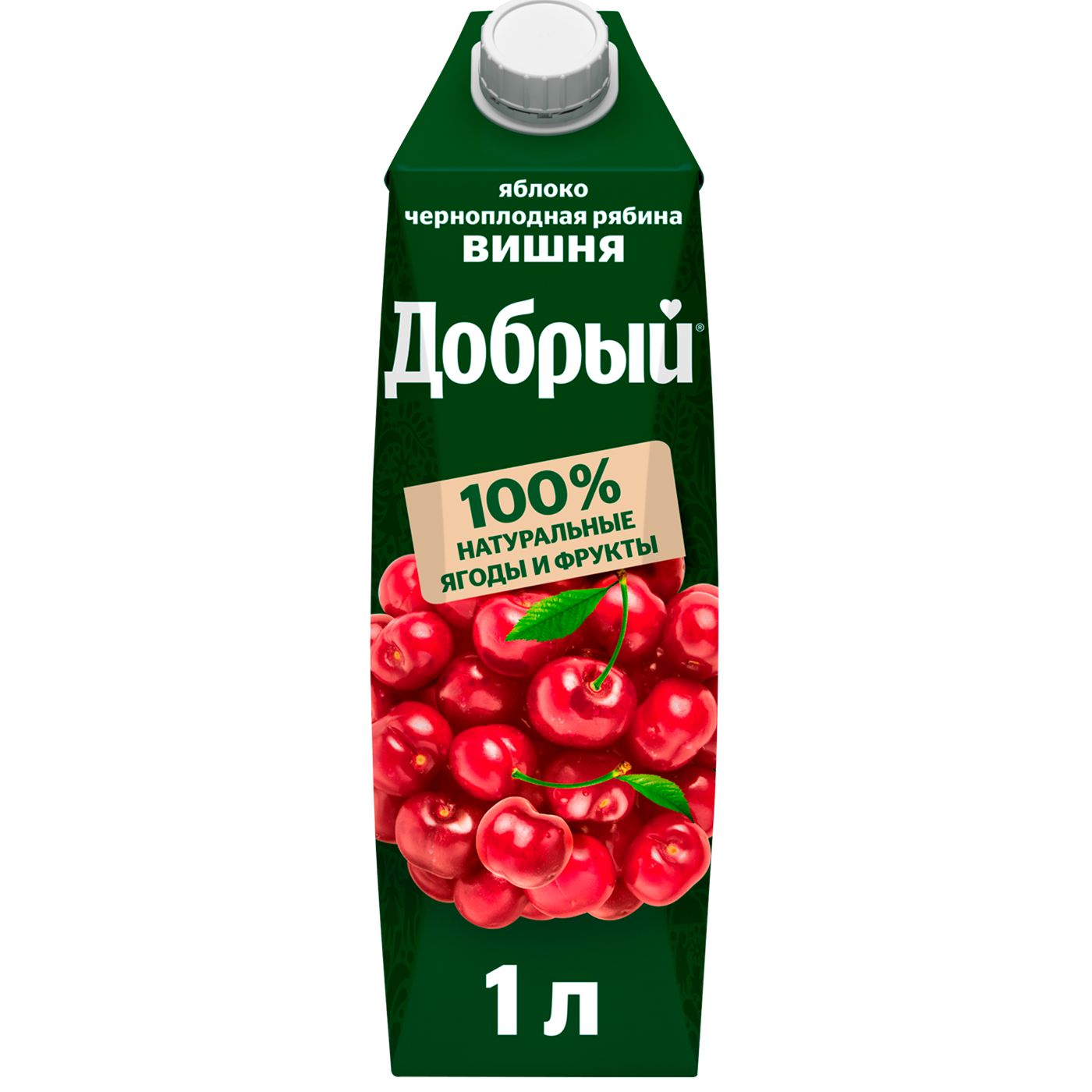 картинка Добрый ВИШНЯ-рябина 1л ТЕТРАПАК КАРТОН от нашего магазина