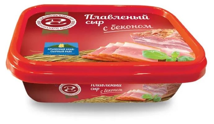 картинка Дж ВАННОЧКА БЕКОН плавленный 55% 180гр сыр от нашего магазина