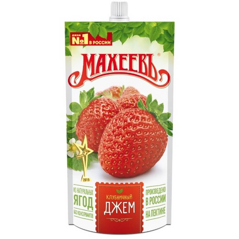 картинка Махеев Дой пак КЛУБНИКА  джем 300г от нашего магазина