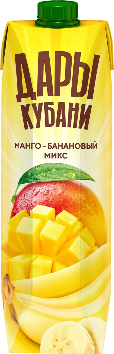 картинка Дары БАНАНОВЫЙ МИКС МАНГО 0,95л нектар от нашего магазина