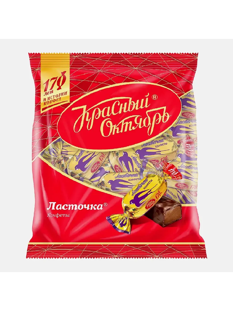 картинка Кр Окт Ласточка 250гр фас конфеты ШТУЧН от нашего магазина