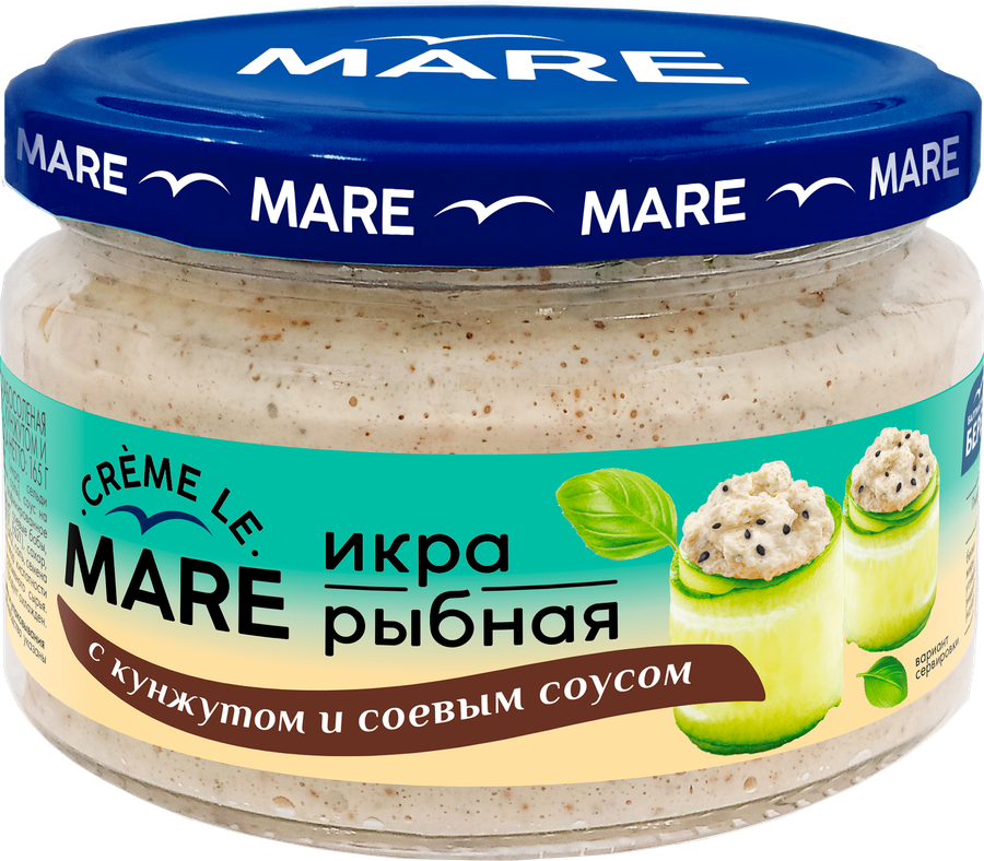 картинка Маре Икра Рыбная с Кунжутом и Соевым соусом 165гр от нашего магазина