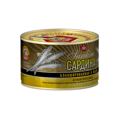 картинка Сохр Трад Сардина в масле 240 г высокая Желтая от нашего магазина