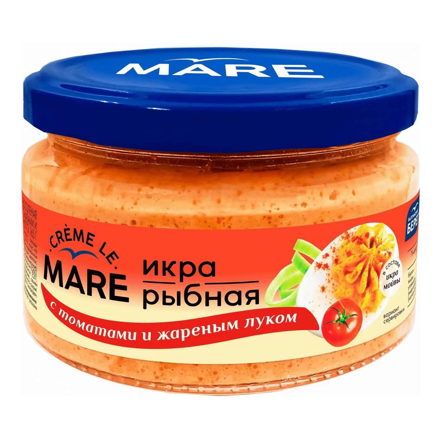 картинка Маре Икра Рыбная Томатами и Жареным луком соусом 165гр от нашего магазина